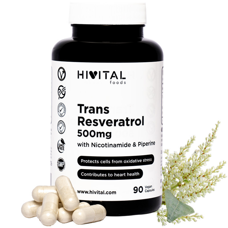 HV-RESVERATROL 500 MG | 90 CÁPSULAS VEGANAS