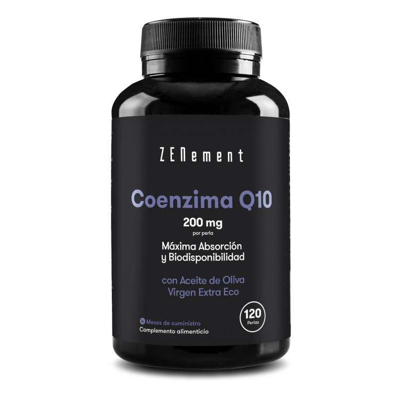 ZN- CoQ10, CON ACEITE DE OLIVA VIRGEN EXTRA ECOLÓGICO ESPAÑOLañol - 120 Perlas