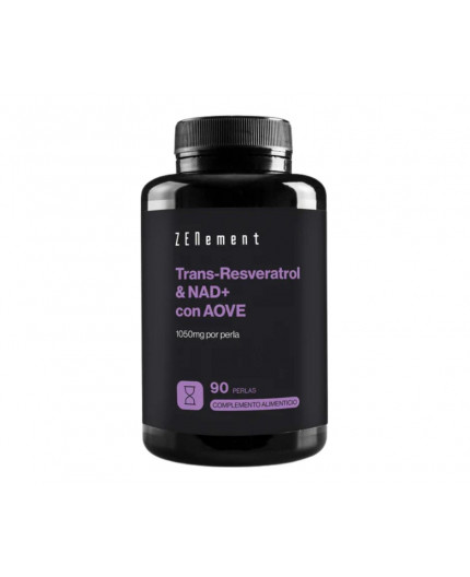 ZN-TRANS-RESVERATROL +NAD + WITH  AOVE 1055 90 CAPSULAS