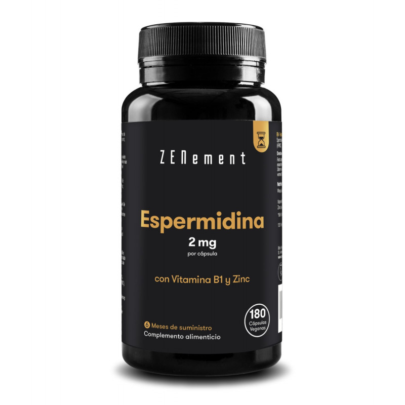 ZN- ESPERMIDINA, CON VITAMINA B1 y Zinc - 120 Cápsulas