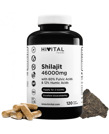 HV-SHILAJIT PURO  46000 MG X 120 CAPSULAS VEGANAS
