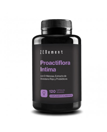 ZN- PROACTIFLORA INTIMA CON D-MANOSA, EXTRACTO DE ARÁNDANO ROJO y Probióticos - 120 Cápsulas 2 meses de suministro