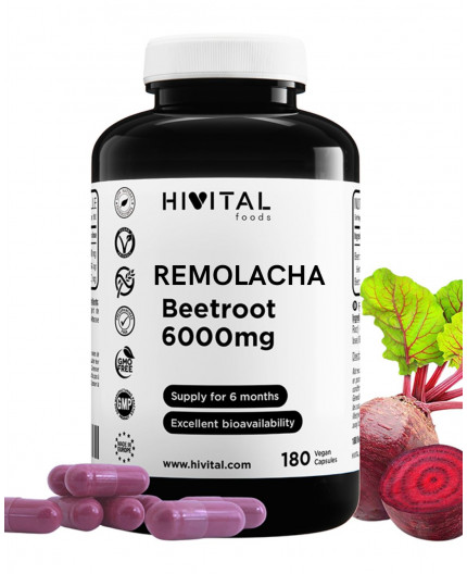 HV- REMOLACHA 6000 MG | 180 CAPSULAS VEGANAS