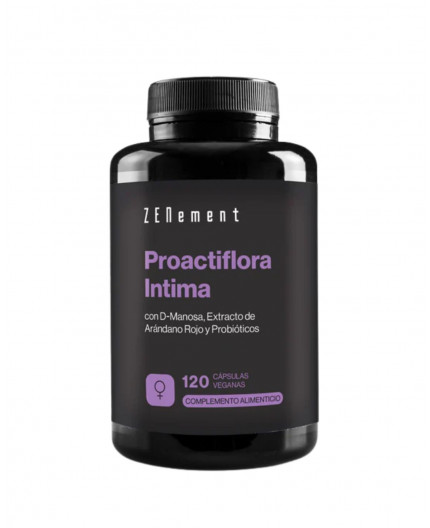 Proactiflora Intima, con D-Manosa, Extracto de Arándano Rojo y Probióticos - 120 Cápsulas