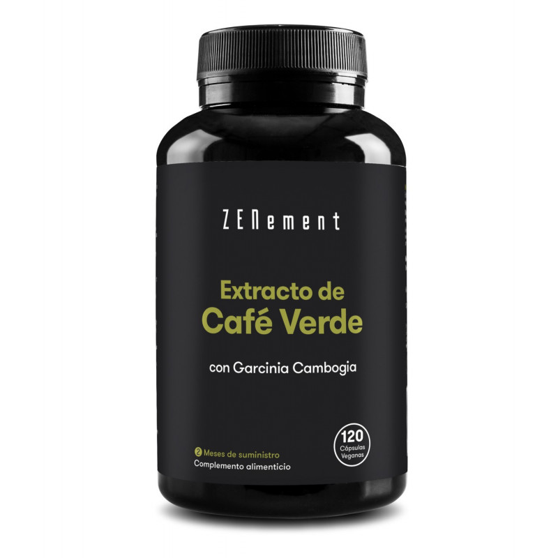 ZN- EXTRACTO DE CAFÉ VERDE, CON GARCINIA CAMBOGIA - 120 Cápsulas