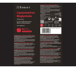 ZN- BISGLICINATO DE HIERRO LIPOSOMAL 90 CAP