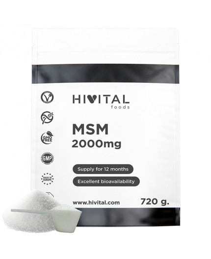 HV- MSM 2000 mg | 720 gramos de polvo