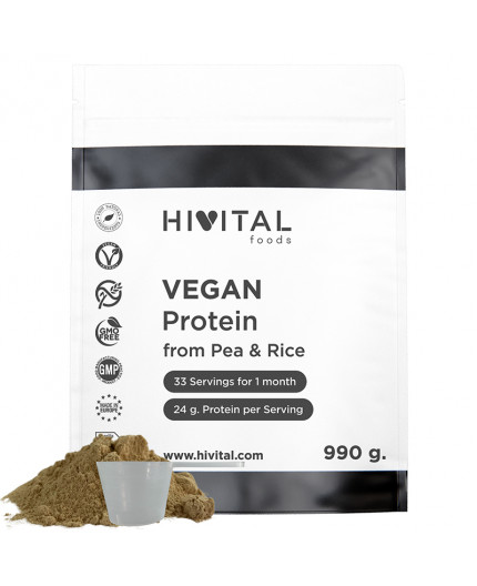 HV-  Proteína Vegana de Guisante y Arroz | 990G